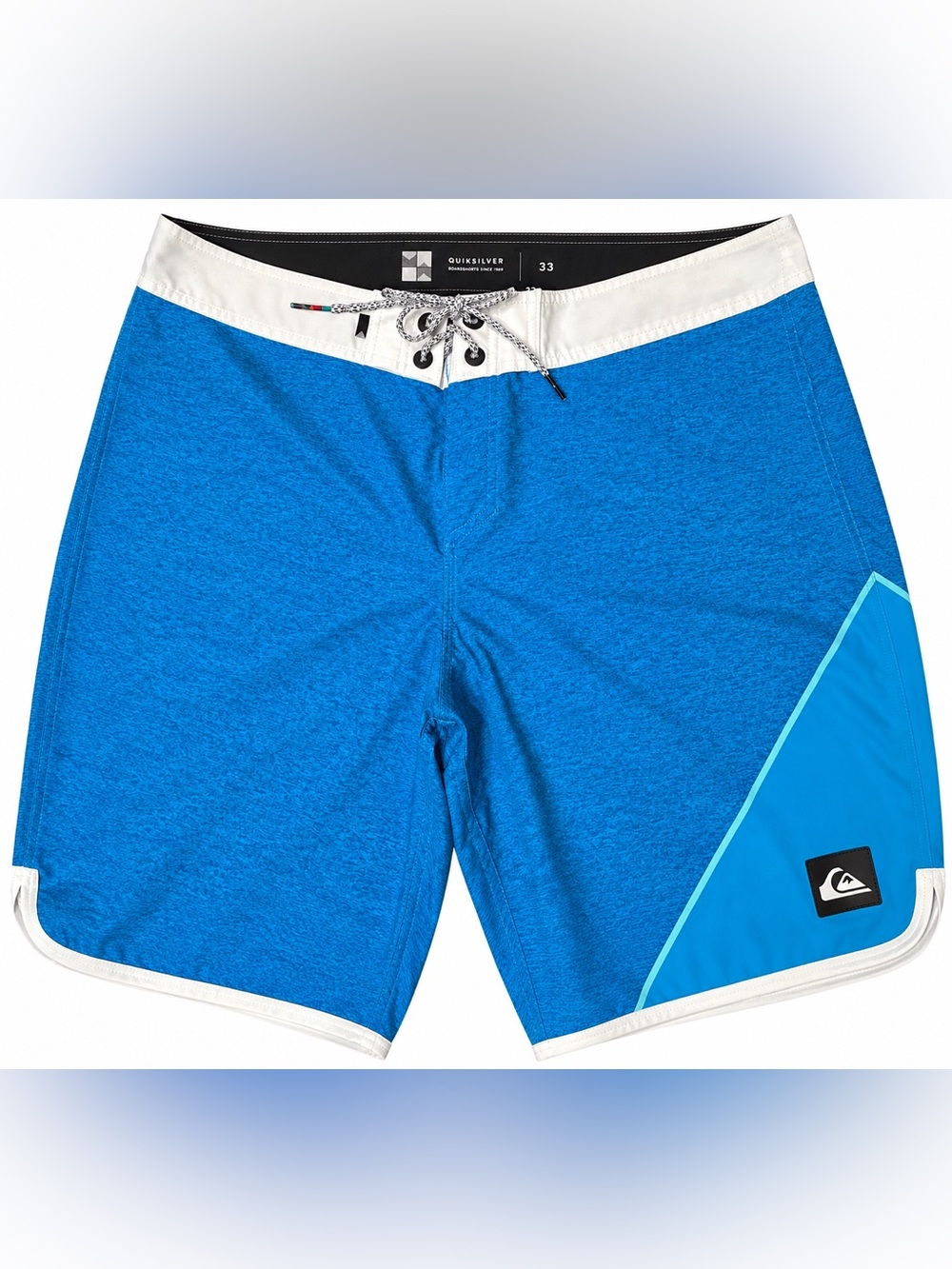 Quiksilver Men’s Royal Blue and White Board Shorts Size 33